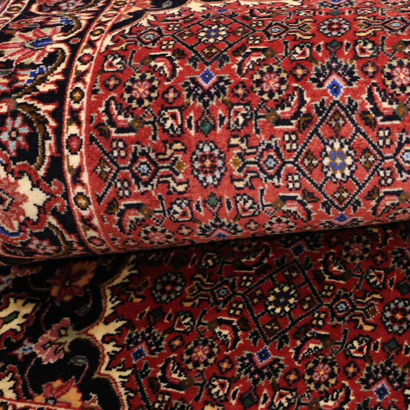 Dywan perski - Bijar - 144 x 73 cm - ciemna czerwień