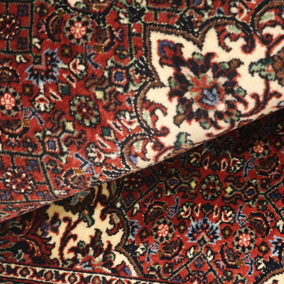 Dywan perski - Bijar - Royal - 147 x 72 cm - ciemna czerwień