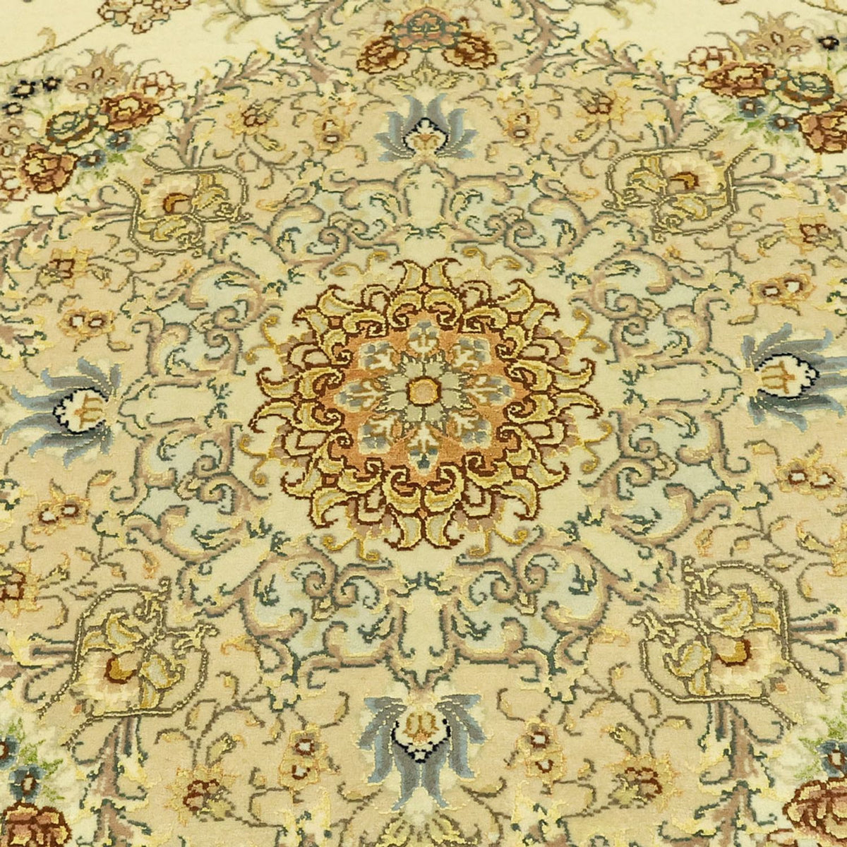 Dywan perski - Tabriz - Premium - Naszyjnik z jedwabiu - 206 x 145 cm - beżowy