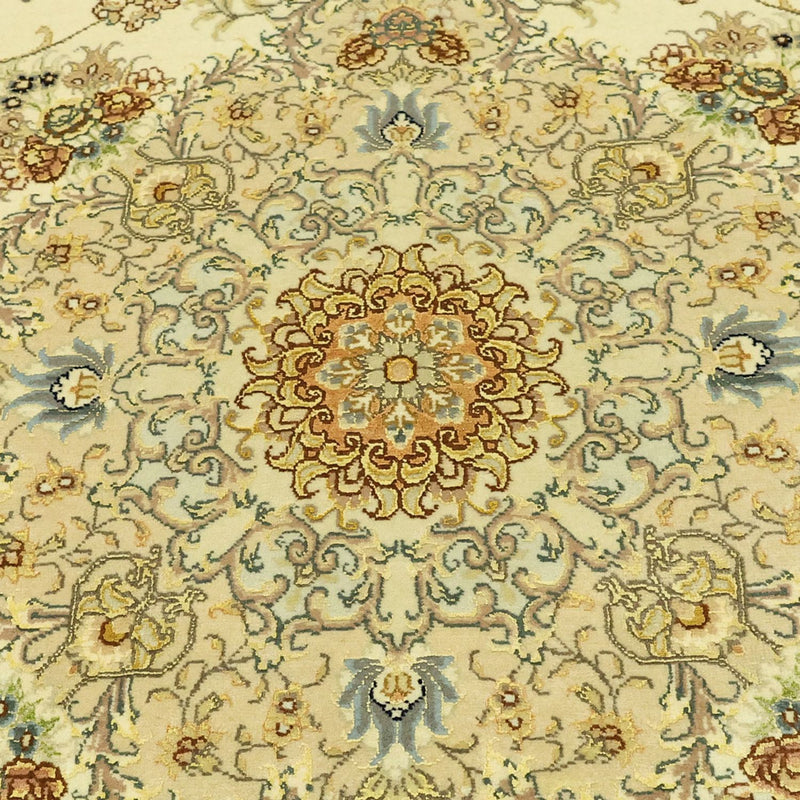 Dywan perski - Tabriz - Premium - Naszyjnik z jedwabiu - 206 x 145 cm - beżowy