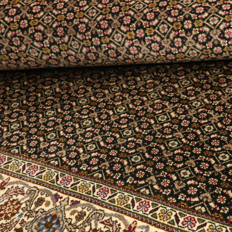 Dywan perski - Tabriz - Królewski - 144 x 106 cm - oliwkowa zieleń