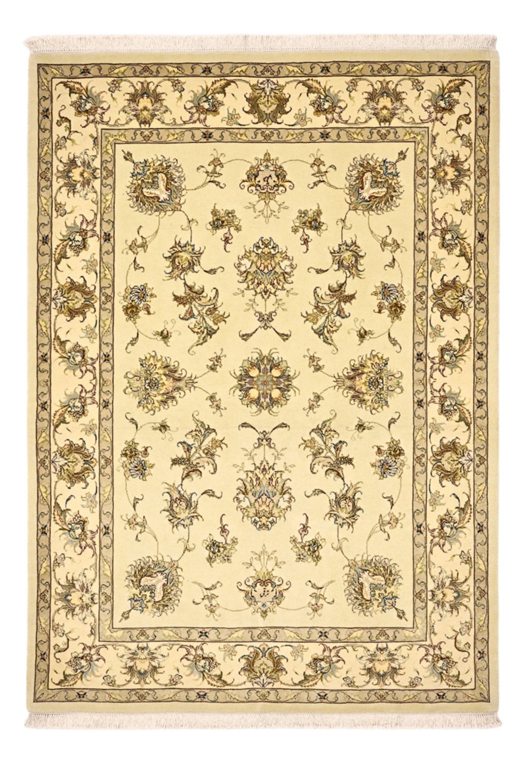 Dywan perski - Tabriz - Royal - 203 x 145 cm - beżowy