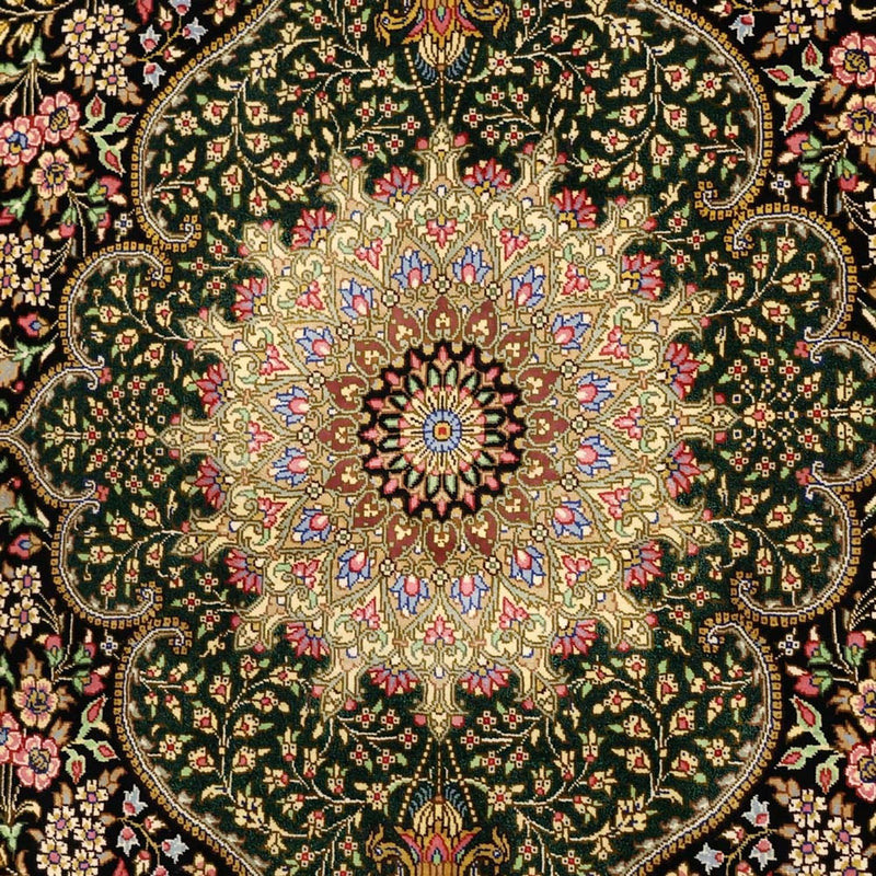 Dywan perski - Ghom - Royal - 156 x 99 cm - ciemny beż