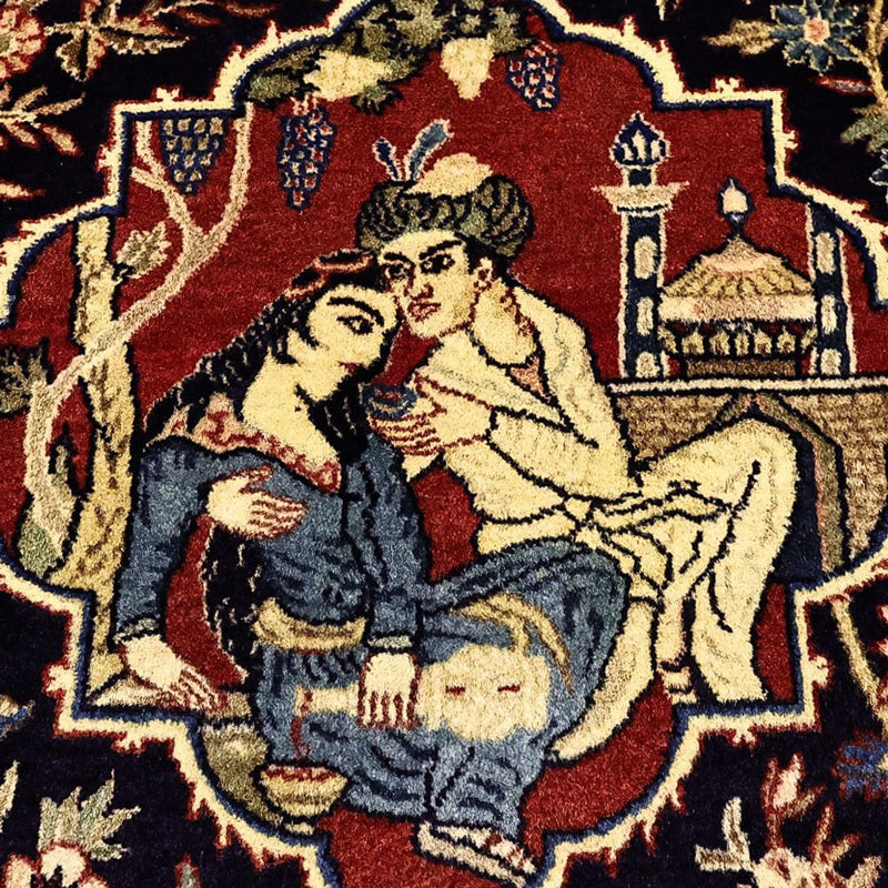 Dywan perski - Tabriz - 197 x 136 cm - wielokolorowy