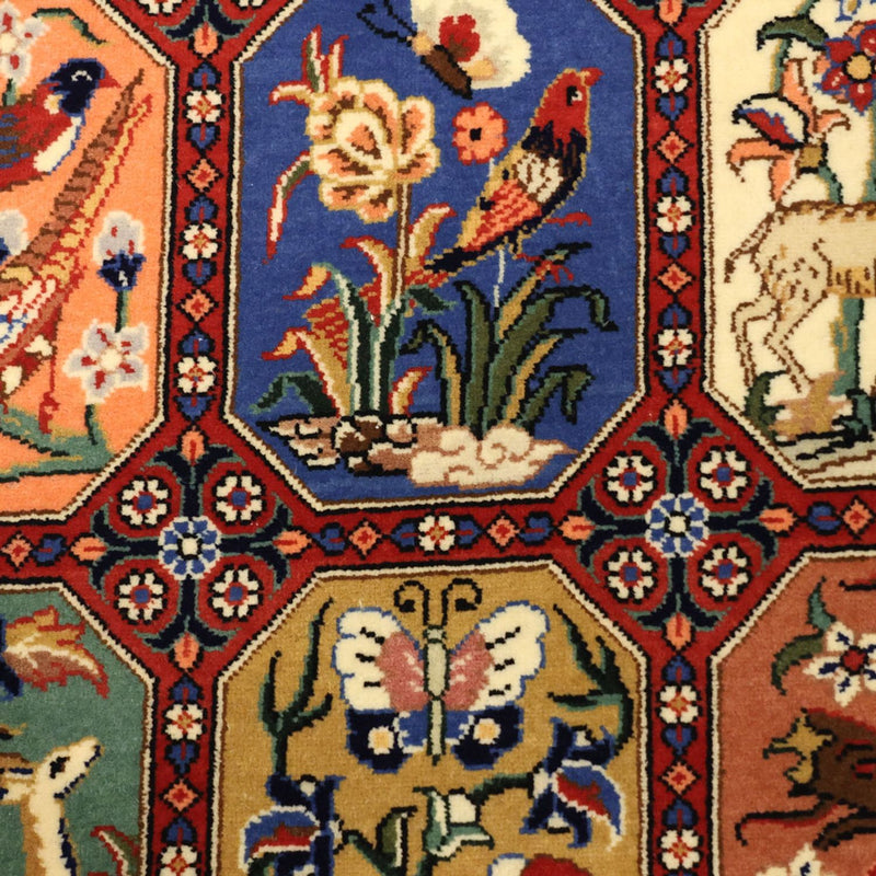 Perski dywan - Ghom - Królewski - 114 x 56 cm - wielokolorowy