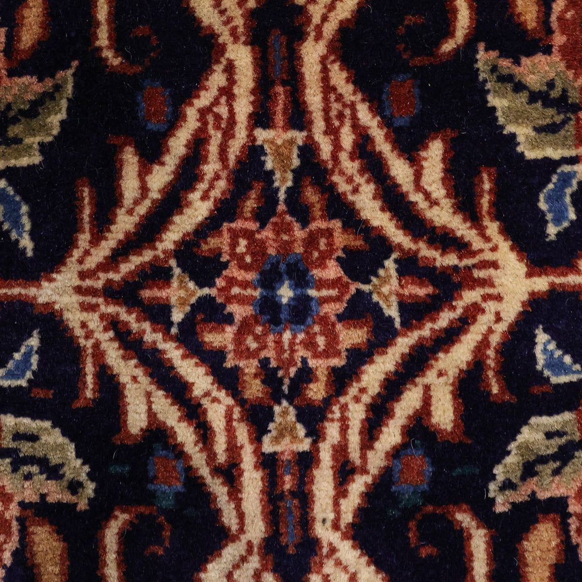 Dywan perski - Bijar - Royal - 161 x 113 cm - ciemnoniebieski