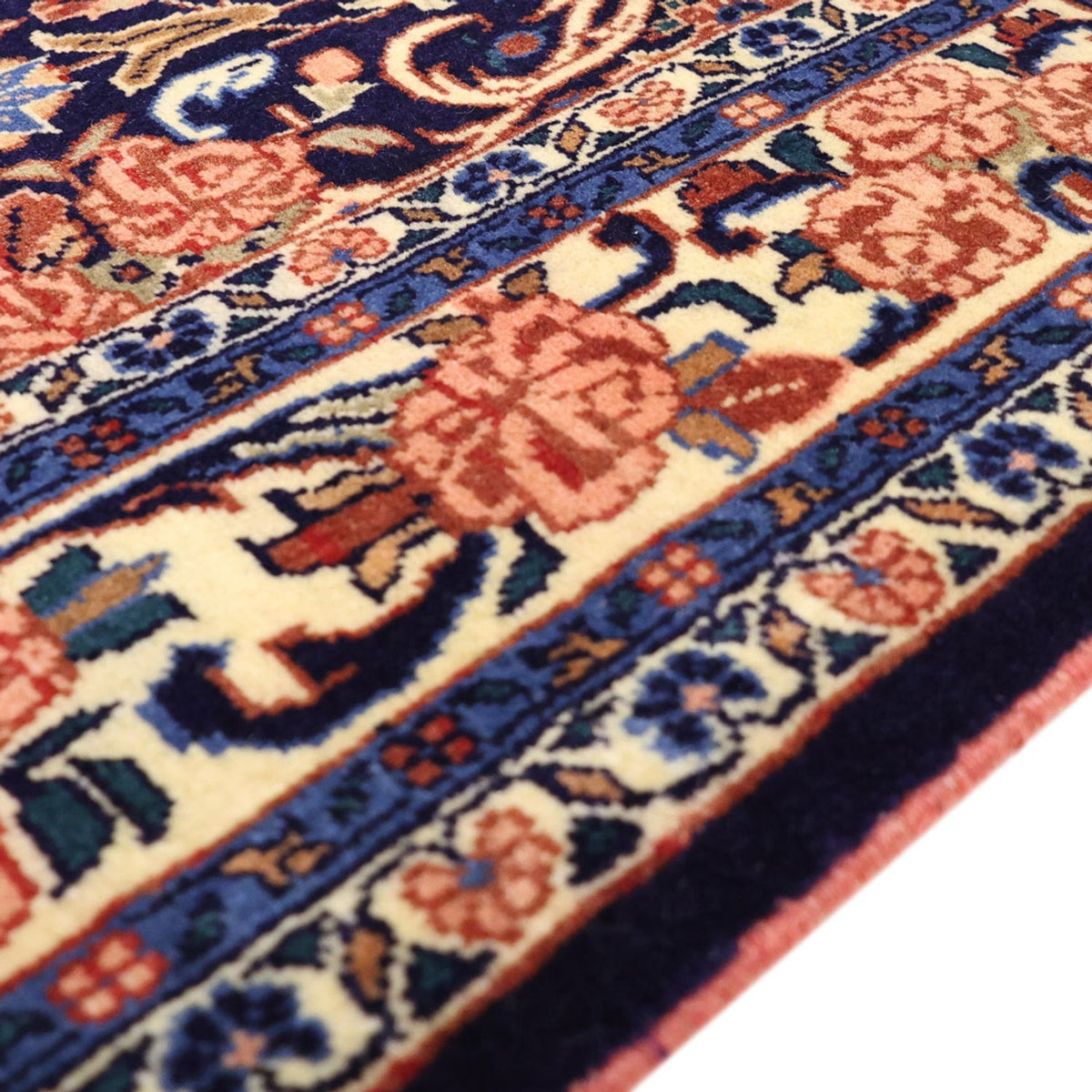 Dywan perski - Bijar - Royal - 161 x 113 cm - ciemnoniebieski