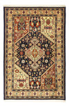 Tabriz Dywan 97x144cm - Dywan perski - Prostokątny / Piaskowy / 97 x 144 cm Prostokątny