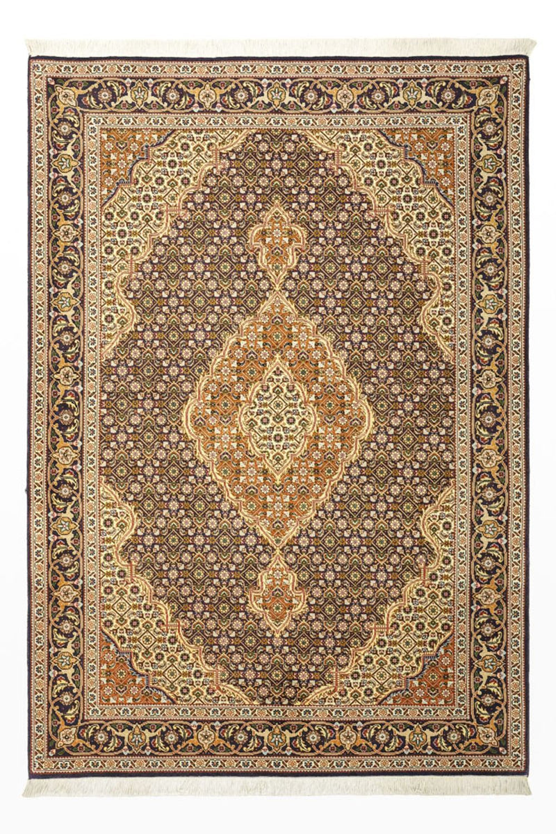 Dywan perski - Tabriz - Królewski - 152 x 104 cm - ciemny beż