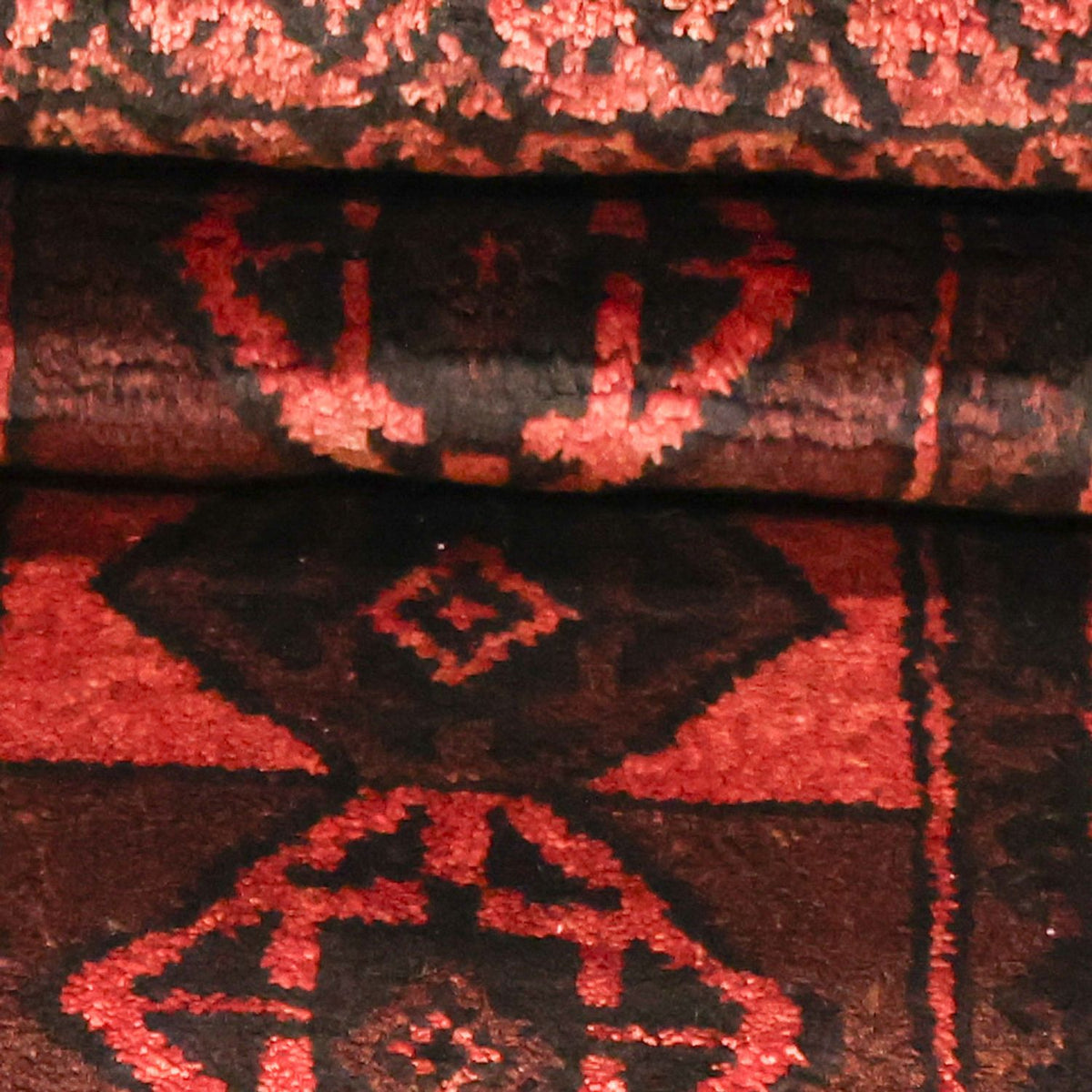 Dywan beludżycki - 205 x 117 cm - ciemna czerwień