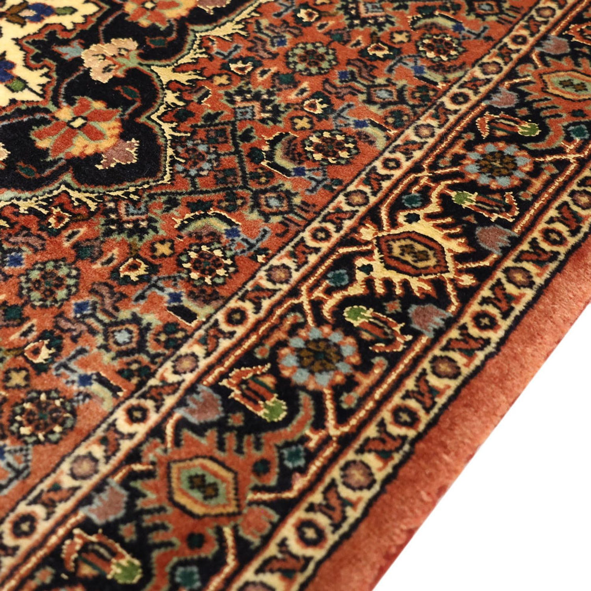 Dywan perski - Bijar - 136 x 70 cm - ciemny beż