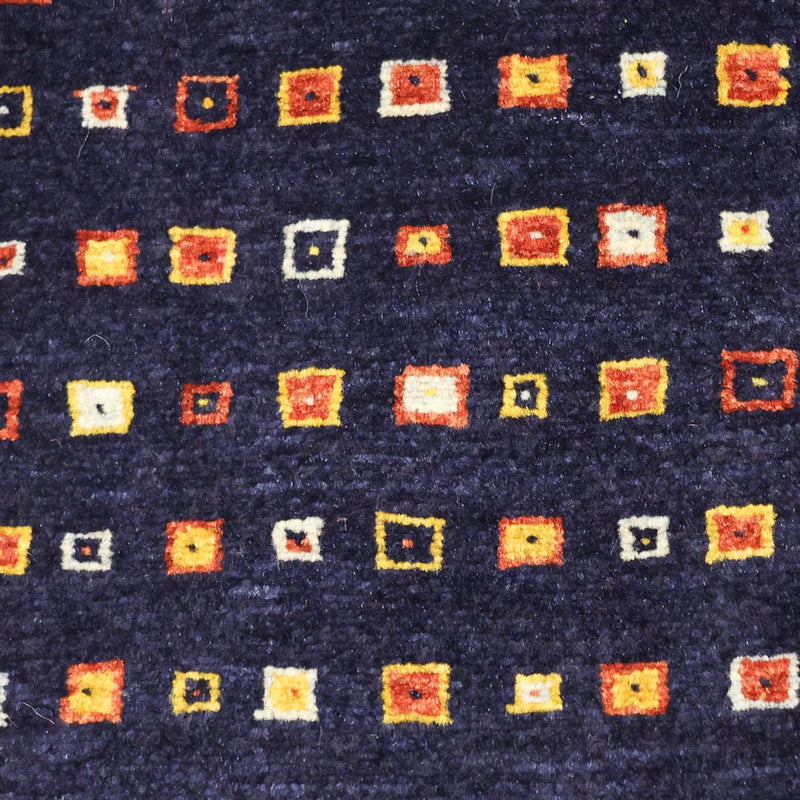 Dywan Gabbeh - Kashkuli perski - 119 x 81 cm - ciemnoniebieski