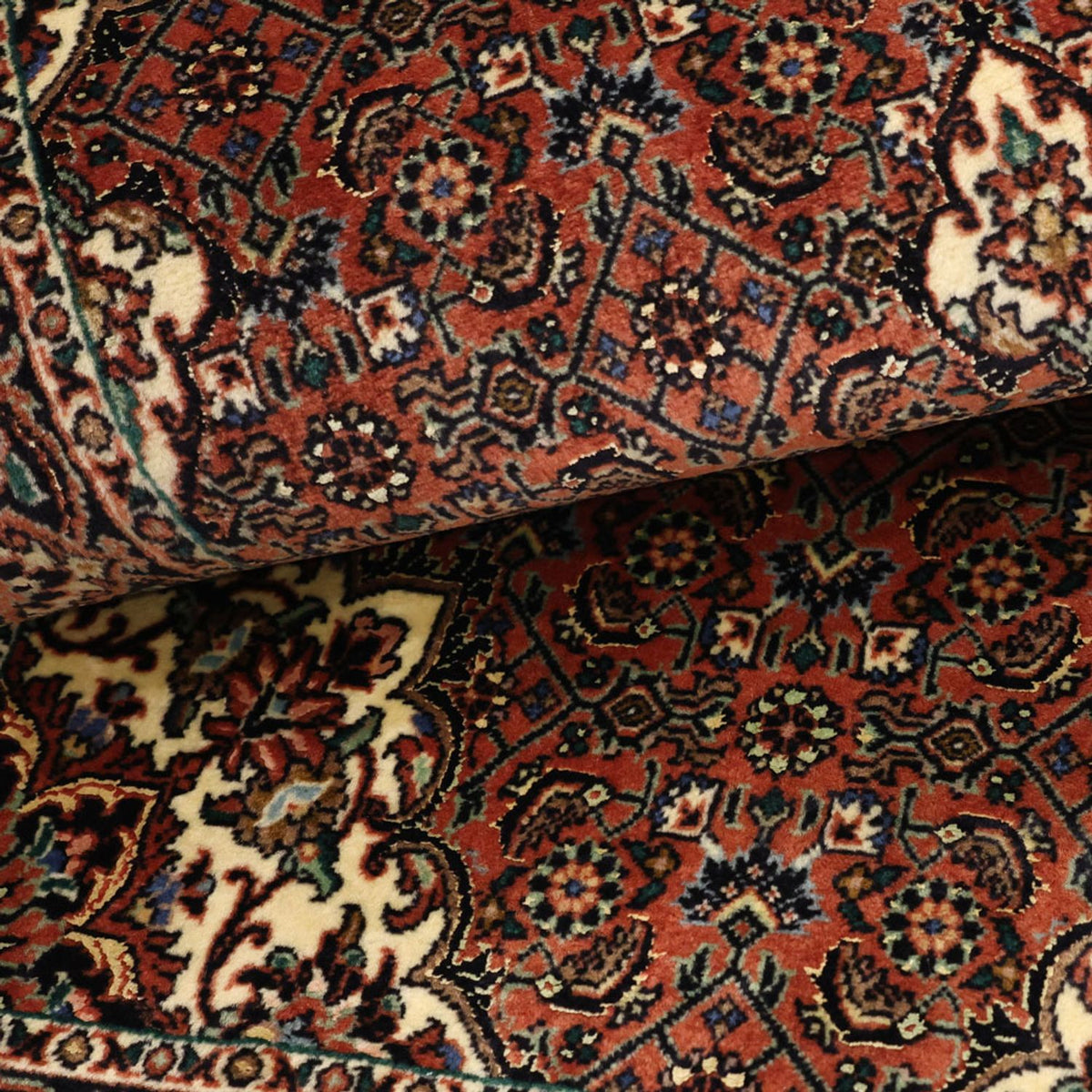 Dywan perski - Bijar - 141 x 71 cm - ciemna czerwień