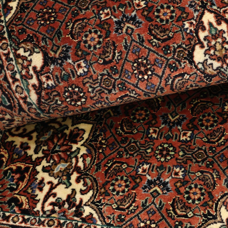 Dywan perski - Bijar - 141 x 71 cm - ciemna czerwień