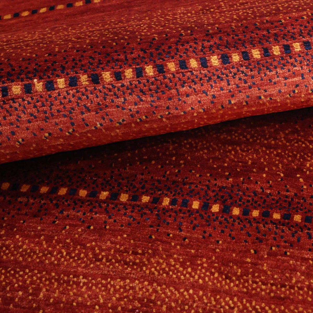 Dywan Gabbeh - Kashkuli perski - 122 x 98 cm - czerwony