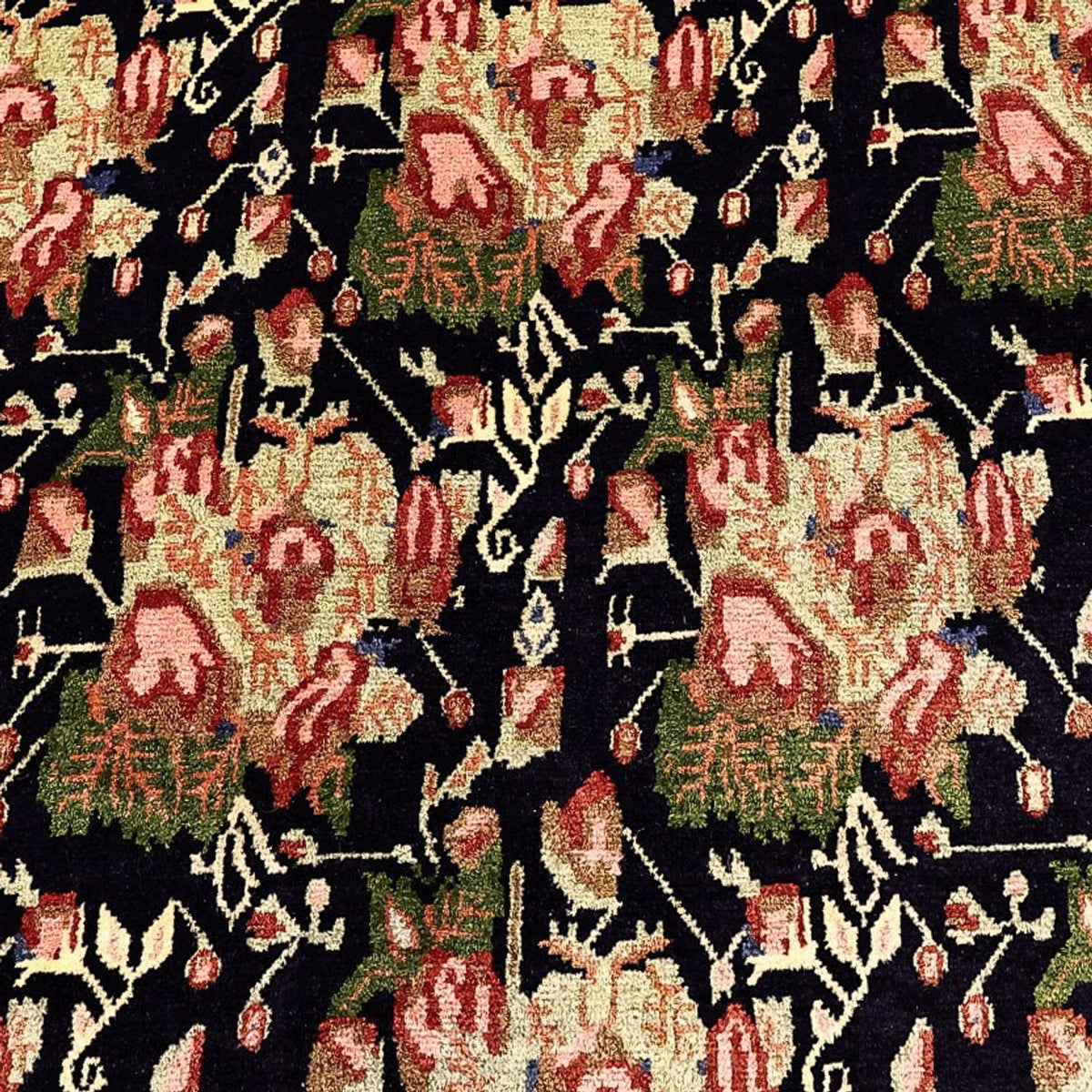 Perski dywan - Nomadyczny - 199 x 149 cm - ciemnoniebieski