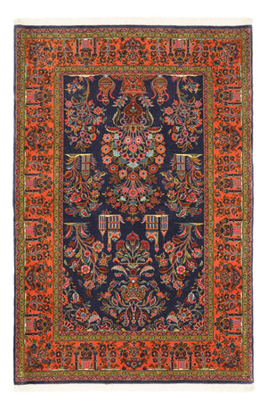 Dywan perski - Klasyczny - 161 x 110 cm - ciemnoniebieski