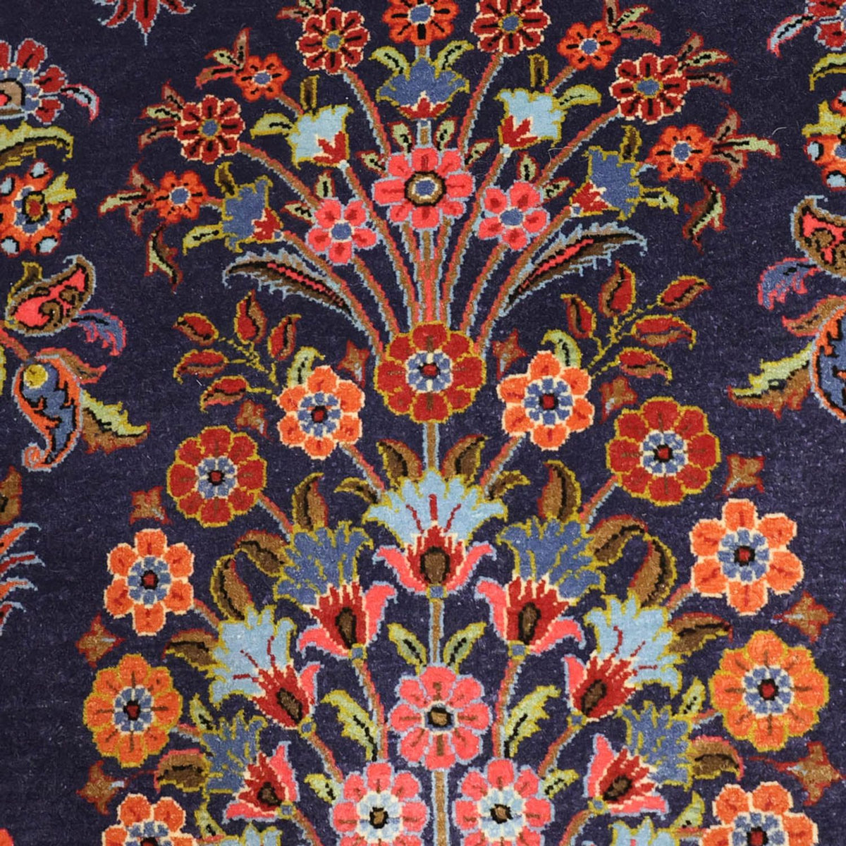 Dywan perski - Klasyczny - 161 x 110 cm - ciemnoniebieski