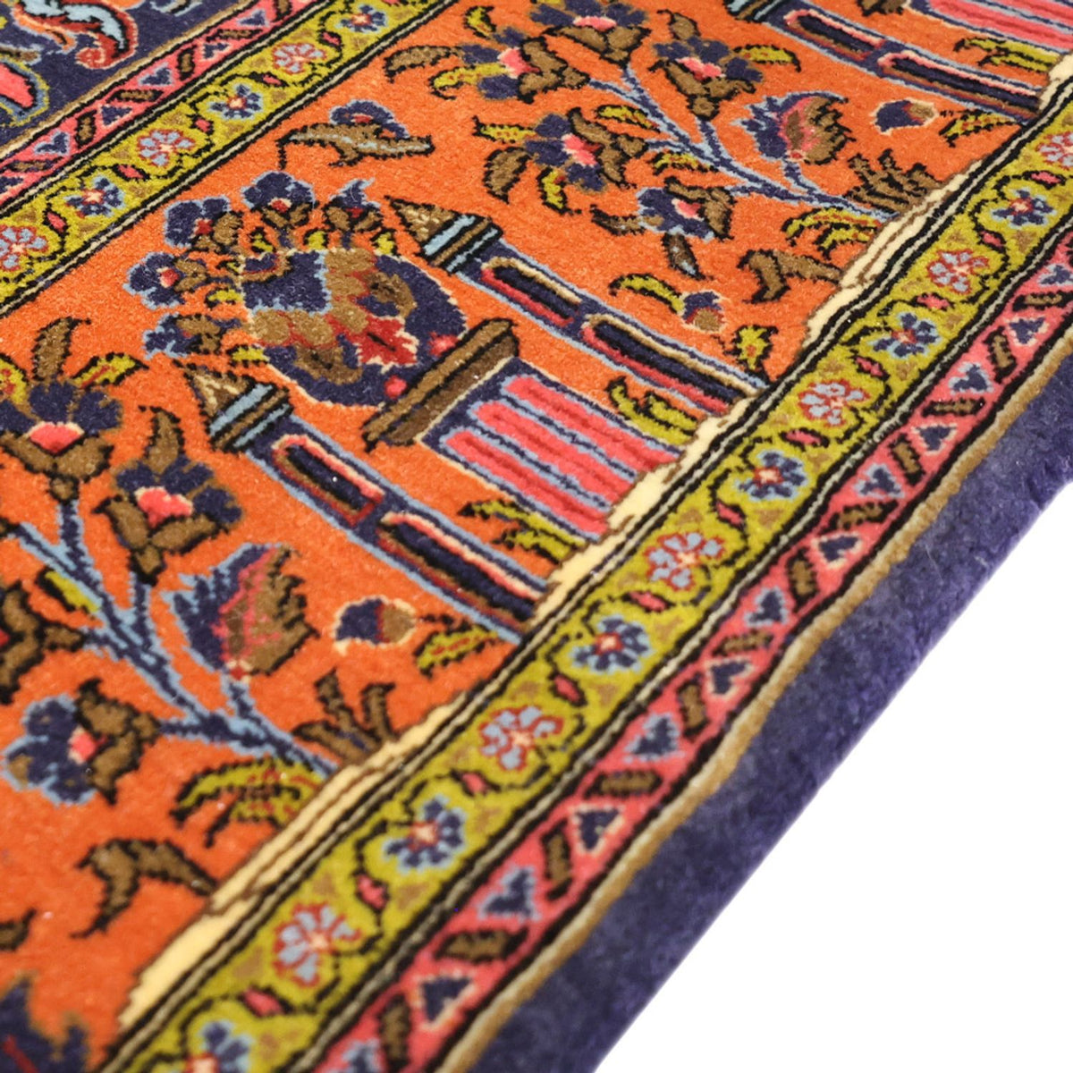 Dywan perski - Klasyczny - 161 x 110 cm - ciemnoniebieski