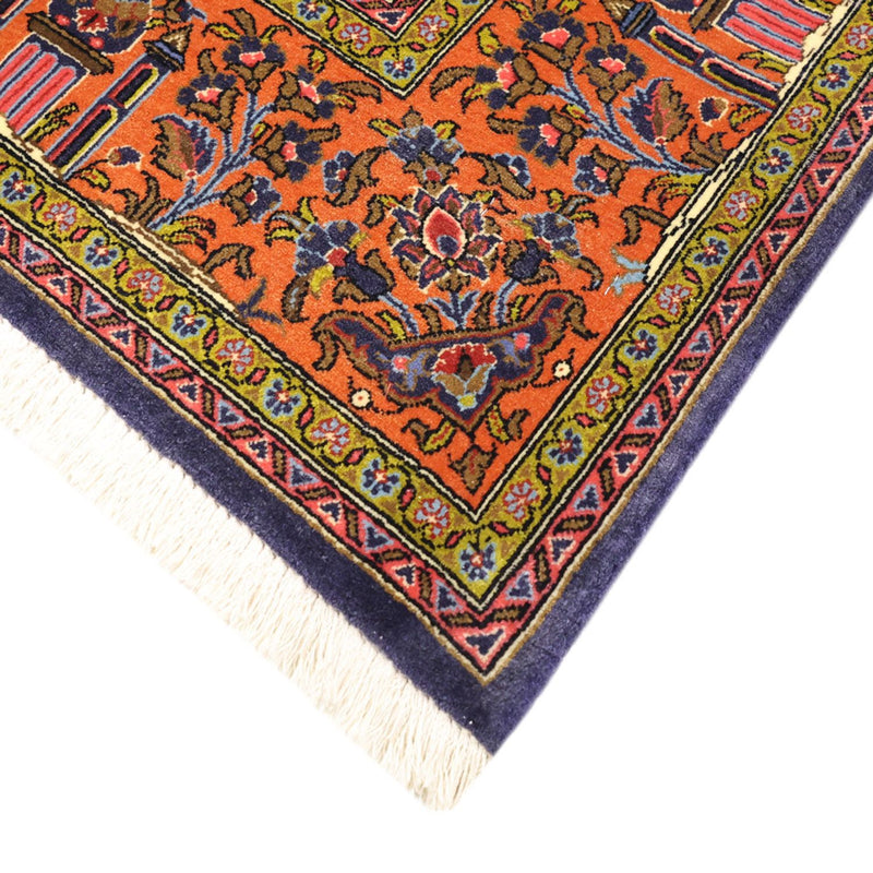 Dywan perski - Klasyczny - 161 x 110 cm - ciemnoniebieski