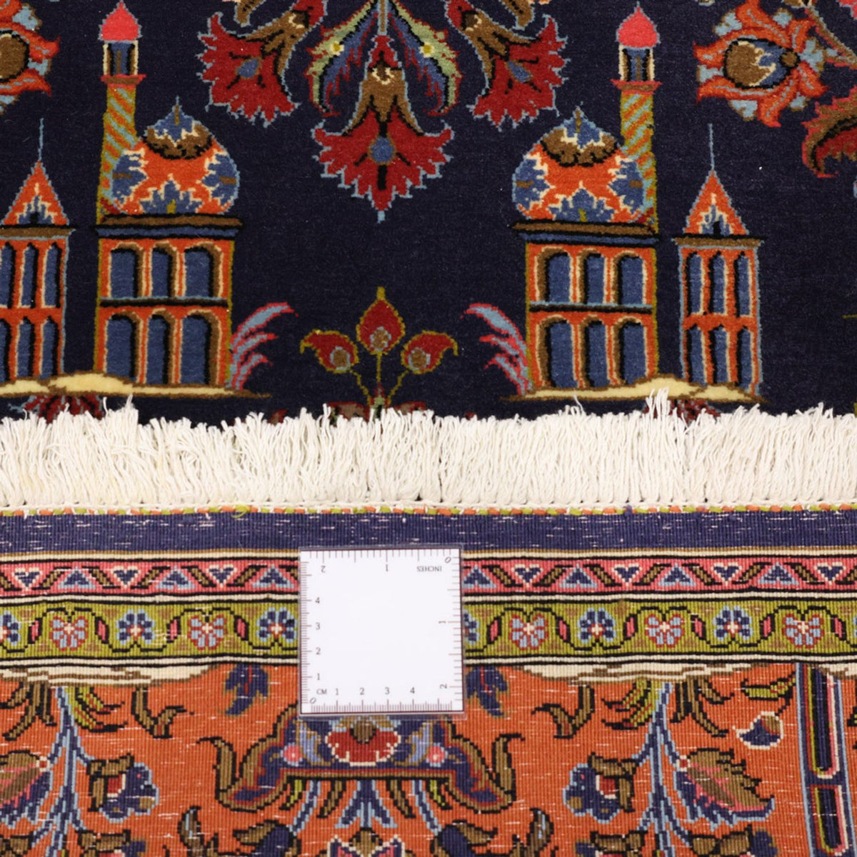 Dywan perski - Klasyczny - 161 x 110 cm - ciemnoniebieski