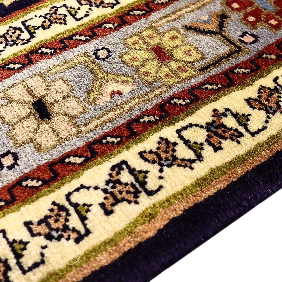 Perski dywan - Nomadyczny - 210 x 148 cm - zielona