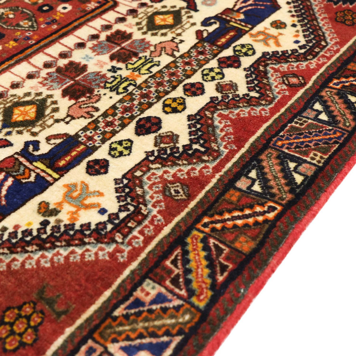 Perski dywan - Nomadyczny - 150 x 101 cm - beżowy