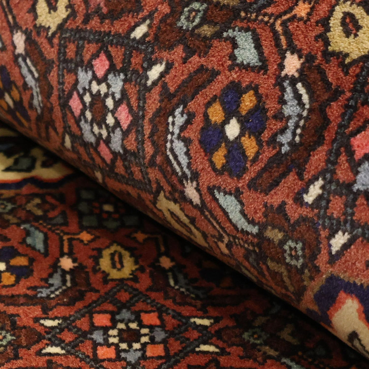 Perski dywan - Nomadyczny - 152 x 101 cm - ciemna czerwień