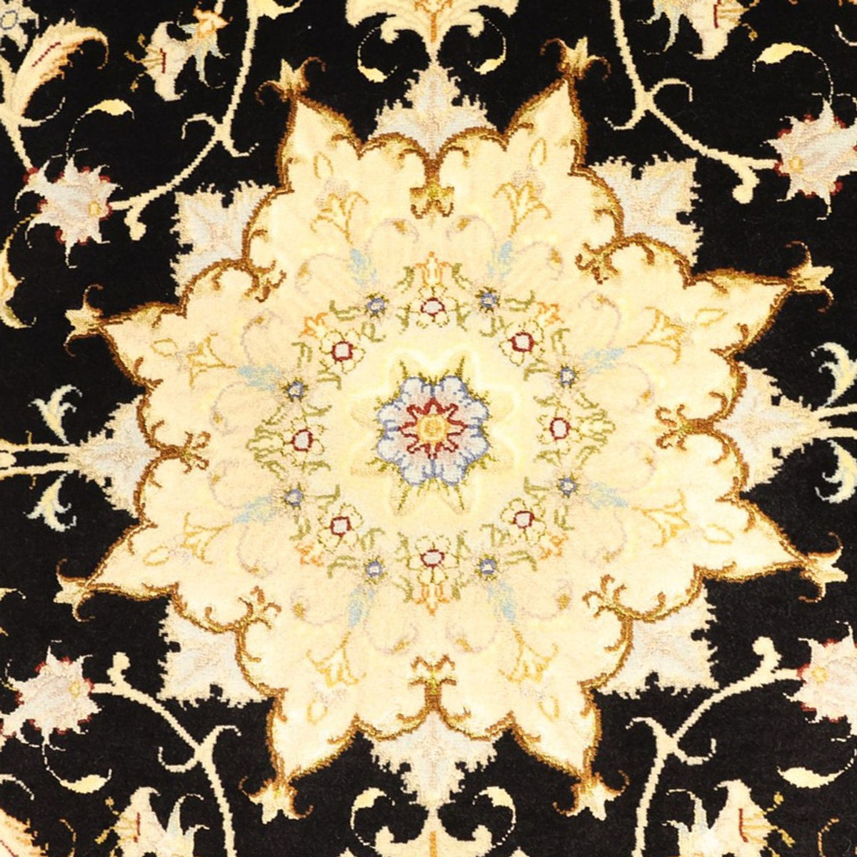 Dywan perski - Tabriz - Królewski - 152 x 99 cm - ciemnoniebieski