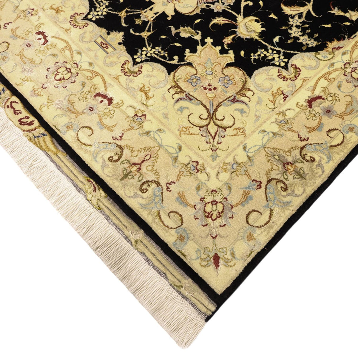 Dywan perski - Tabriz - Królewski - 152 x 99 cm - ciemnoniebieski