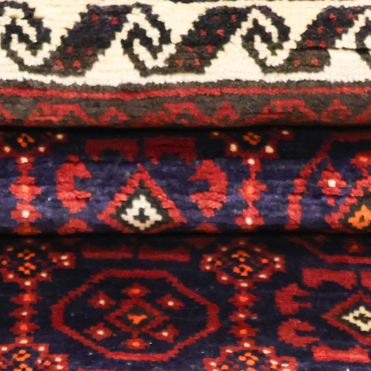 Biegacz Dywan beludżycki - 185 x 100 cm - ciemna czerwień