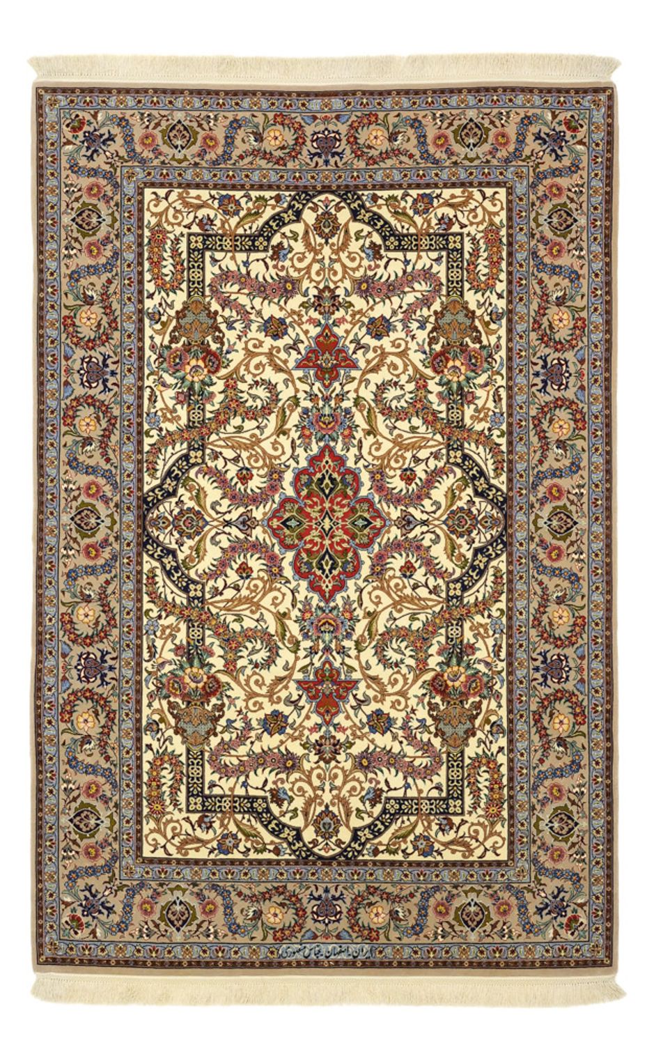Dywan perski - Isfahan - Premium - Naszyjnik z jedwabiu - 171 x 111 cm - beżowy