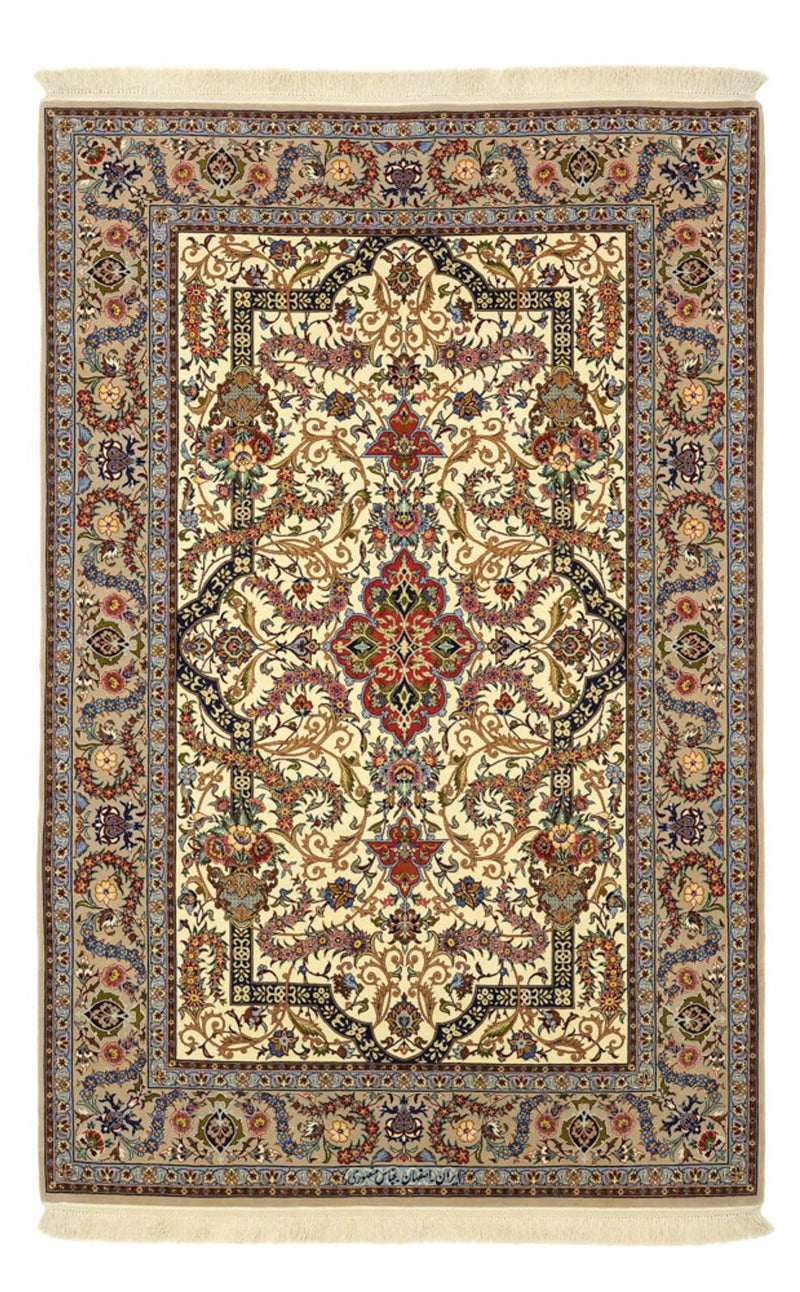 Dywan perski - Isfahan - Premium - Naszyjnik z jedwabiu - 171 x 111 cm - beżowy