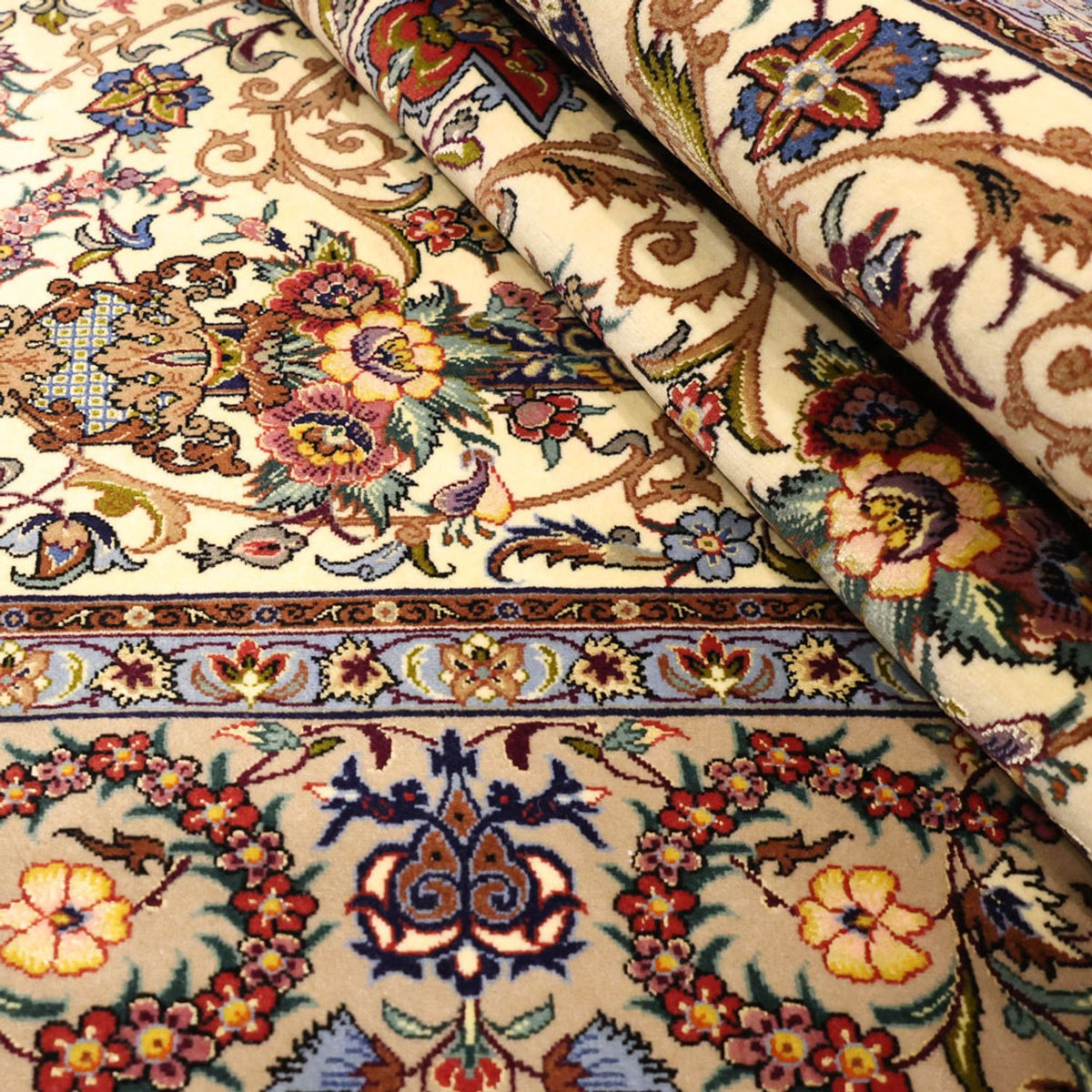 Dywan perski - Isfahan - Premium - Naszyjnik z jedwabiu - 171 x 111 cm - beżowy