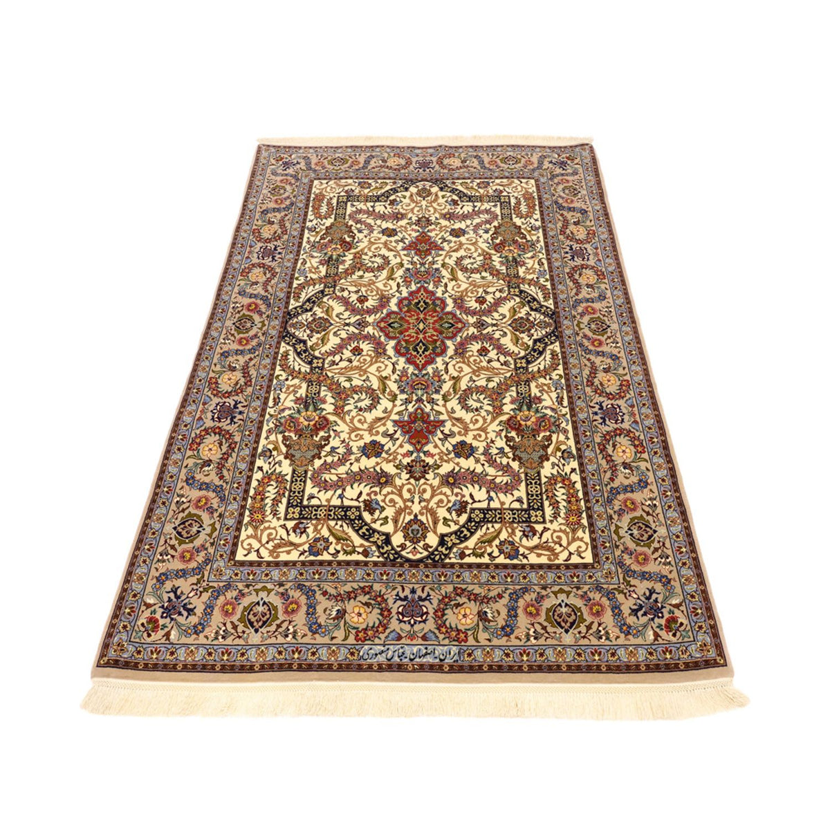 Dywan perski - Isfahan - Premium - Naszyjnik z jedwabiu - 171 x 111 cm - beżowy