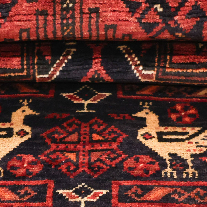 Biegacz Dywan beludżycki - 200 x 107 cm - ciemna czerwień