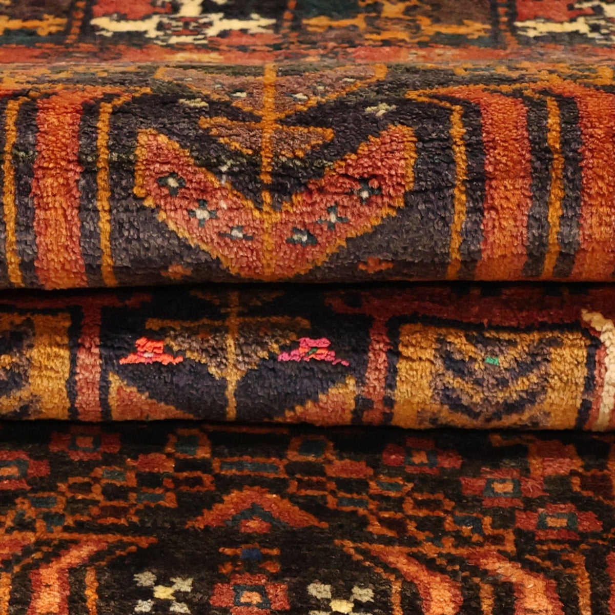 Biegacz Dywan beludżycki - 212 x 106 cm - ciemna czerwień