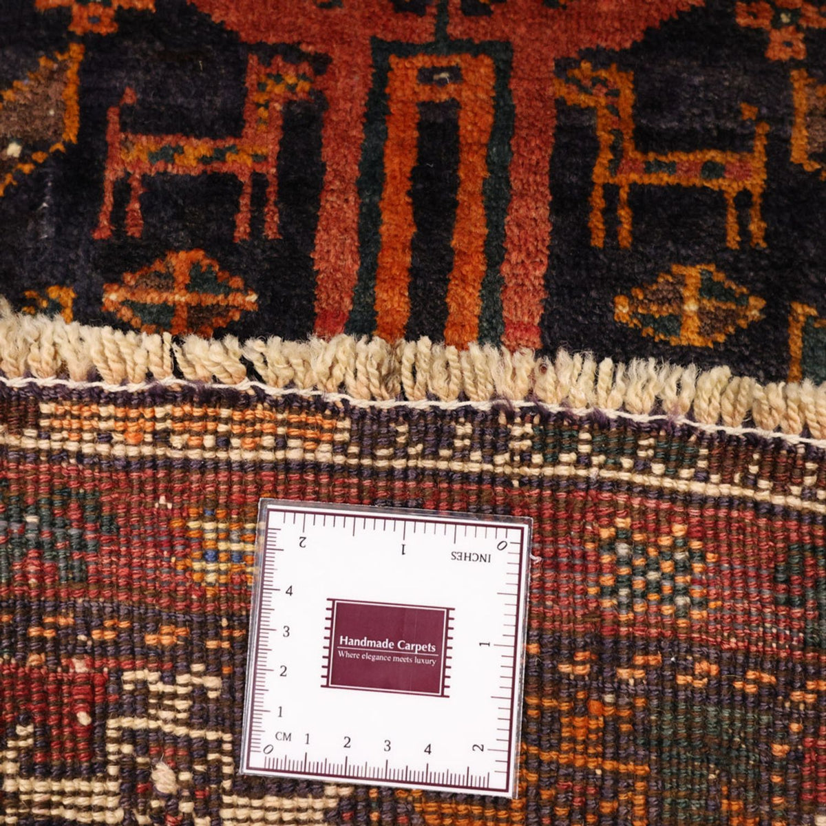 Biegacz Dywan beludżycki - 212 x 106 cm - ciemna czerwień