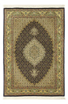 Tabriz - 50 Raj Dywan 102x146cm - Dywan perski - Prostokątny / Ciemna zieleń / 102 x 146 cm Prostokątny