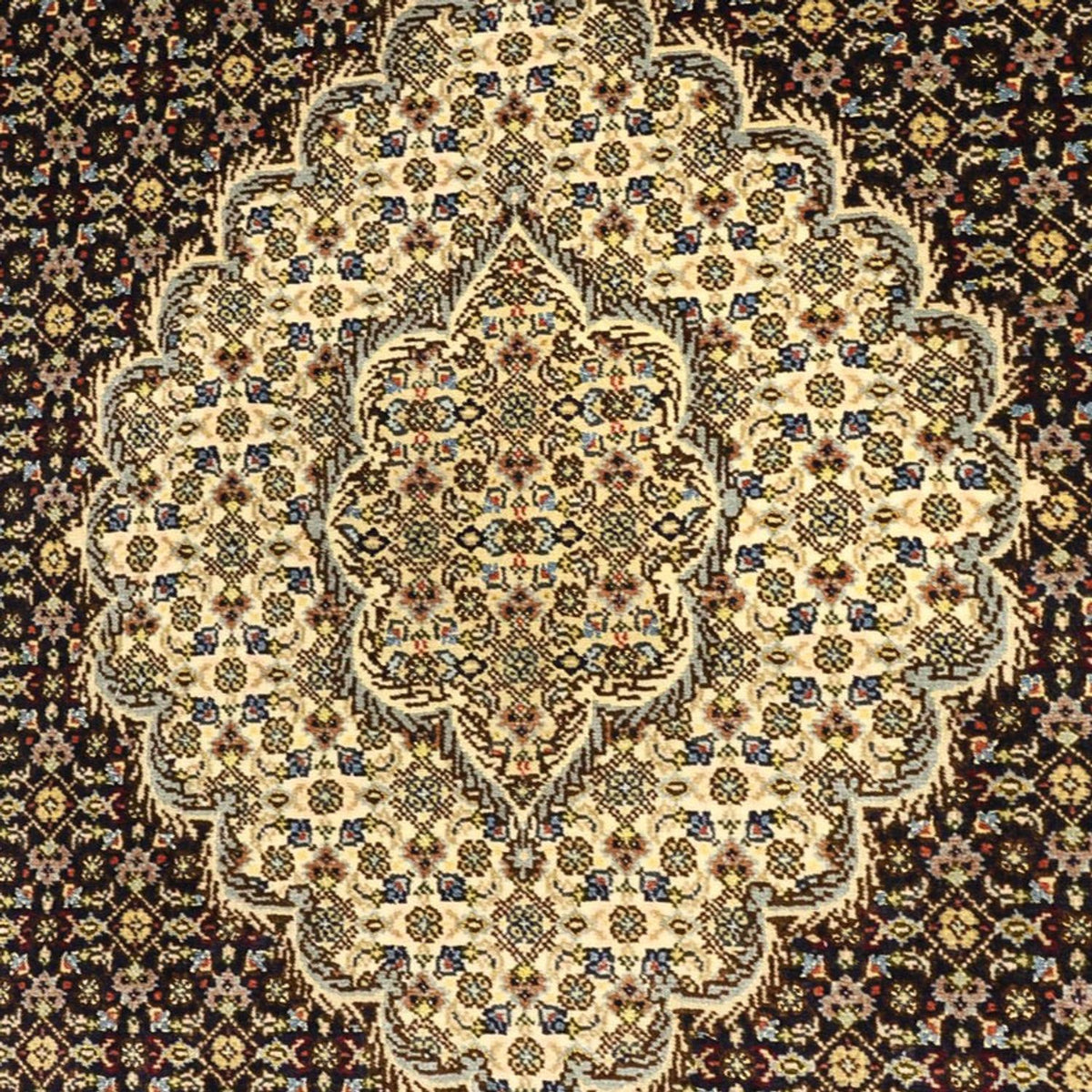 Dywan perski - Tabriz - Królewski - 146 x 102 cm - ciemna zieleń