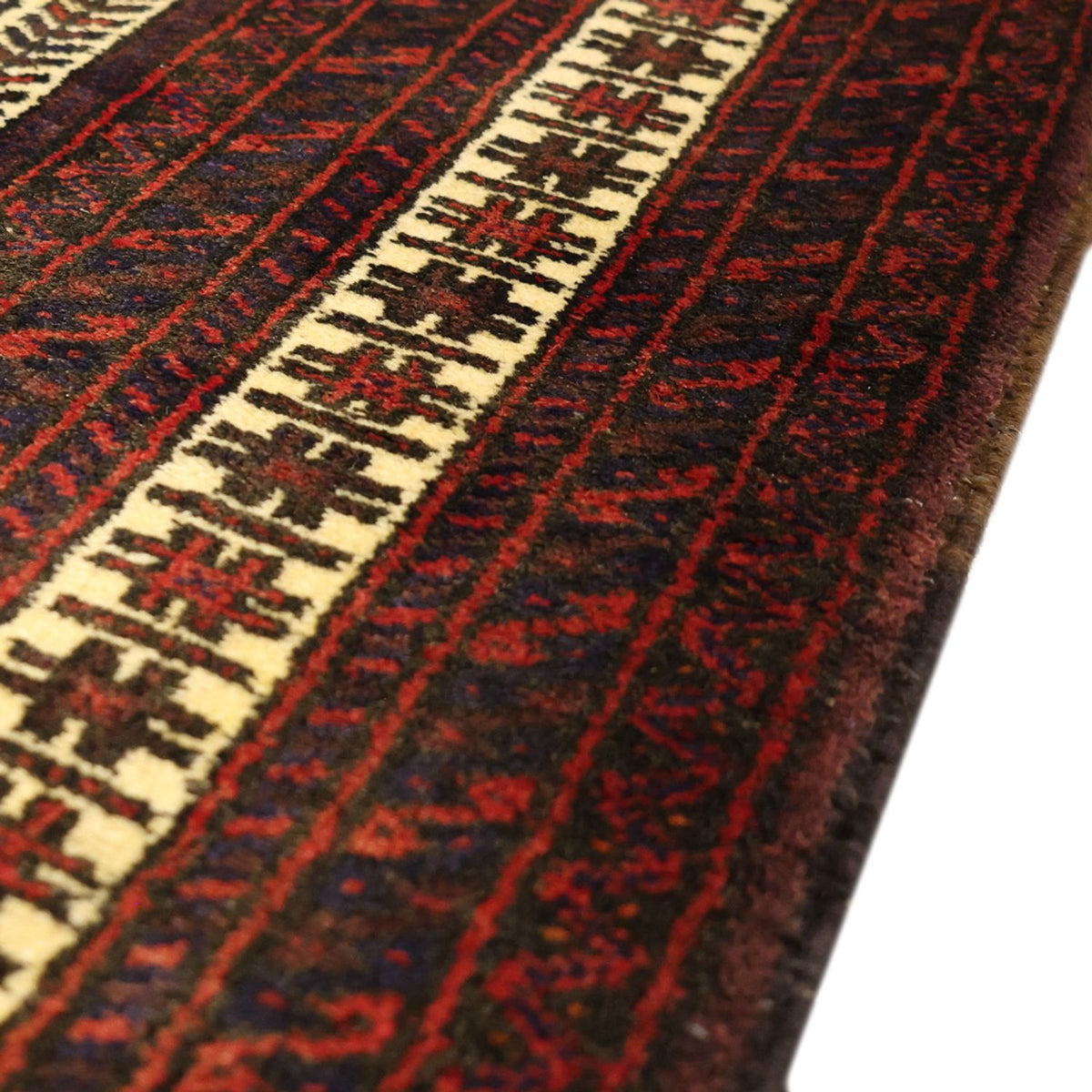 Biegacz Dywan beludżycki - 194 x 102 cm - ciemna czerwień