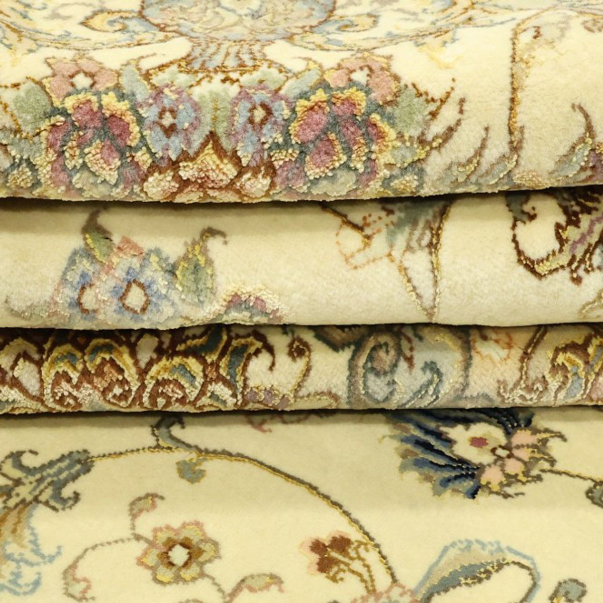 Dywan perski - Tabriz - Królewski - Naszyjnik z jedwabiu - 219 x 148 cm - beżowy