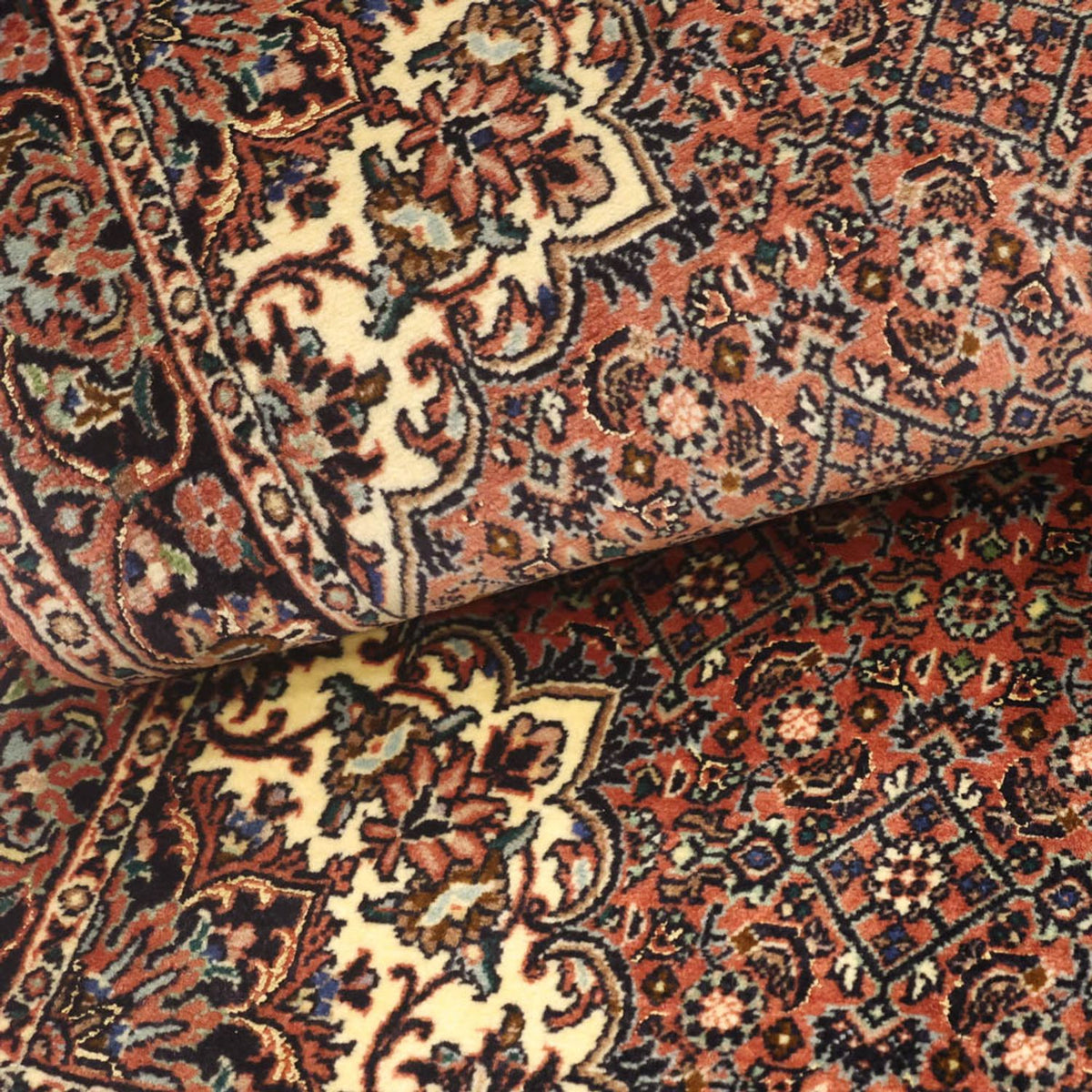 Dywan perski - Bijar - 144 x 70 cm - ciemna czerwień