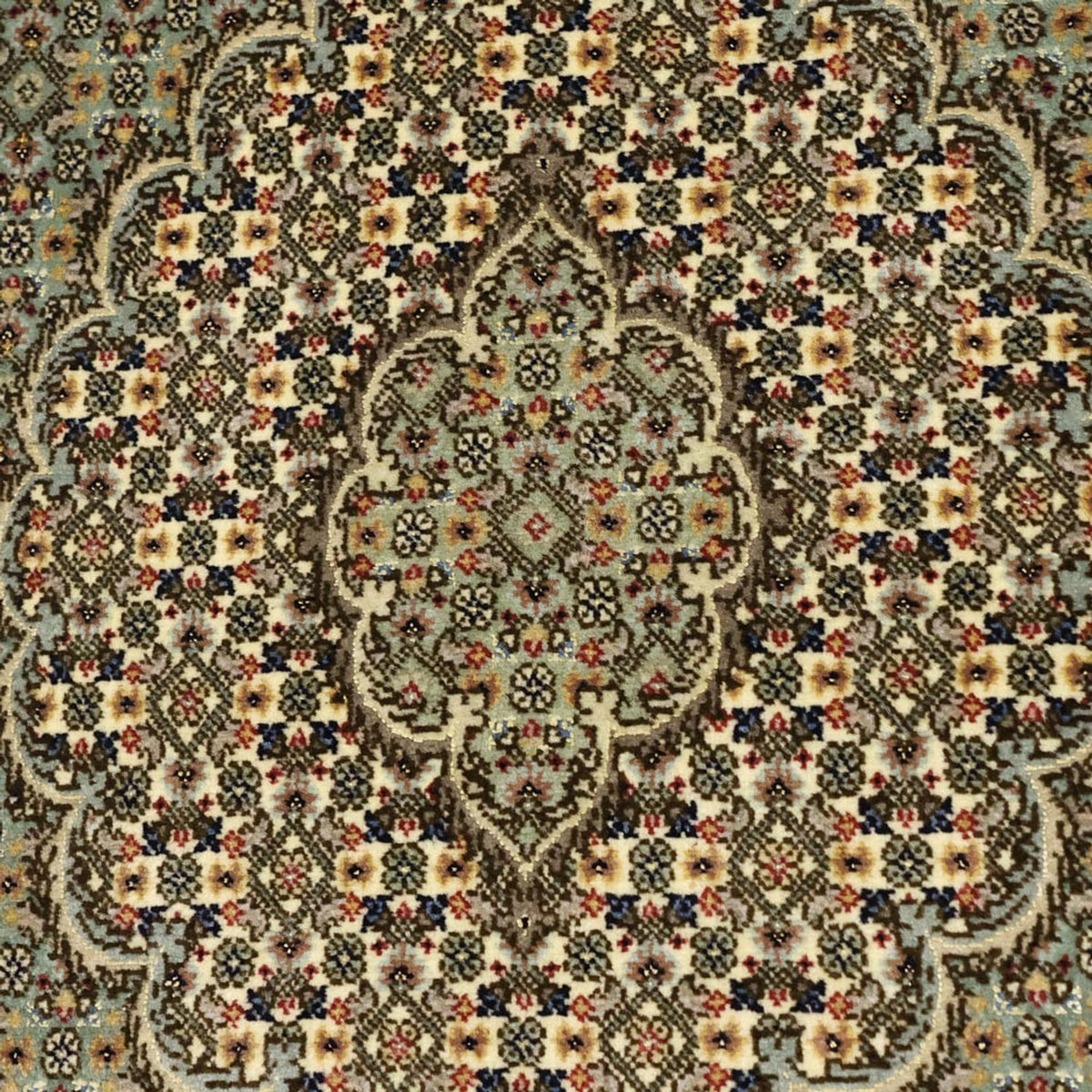 Dywan perski - Tabriz - Królewski - 153 x 101 cm - oliwkowa zieleń