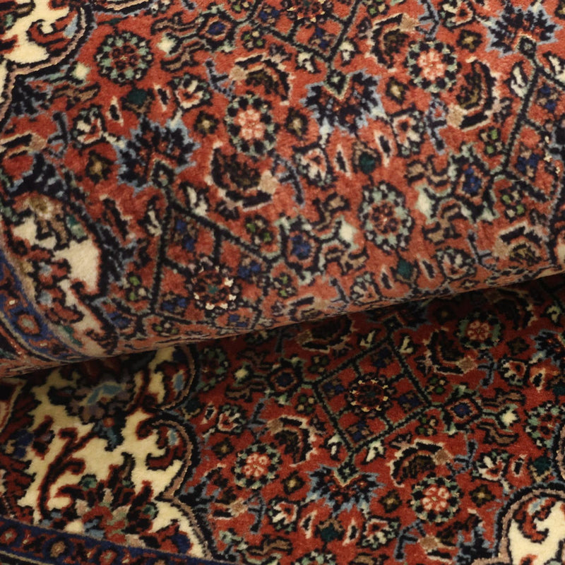 Dywan perski - Bijar - 141 x 69 cm - ciemna czerwień