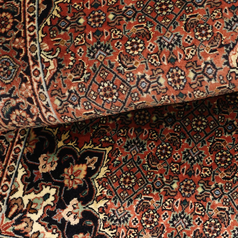 Dywan perski - Bijar - 131 x 72 cm - ciemna czerwień