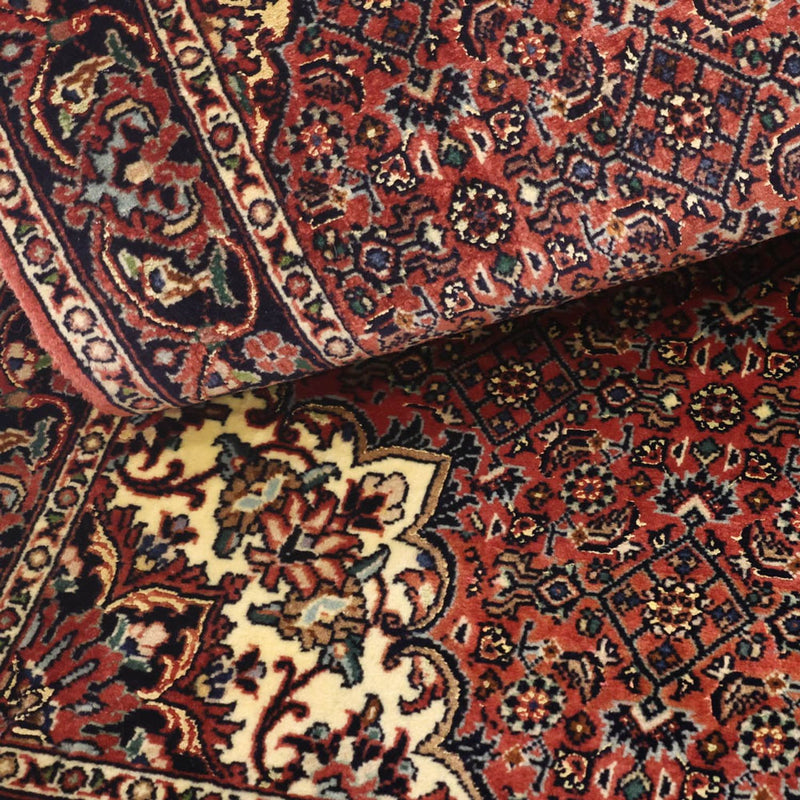 Dywan perski - Bijar - 148 x 69 cm - ciemna czerwień