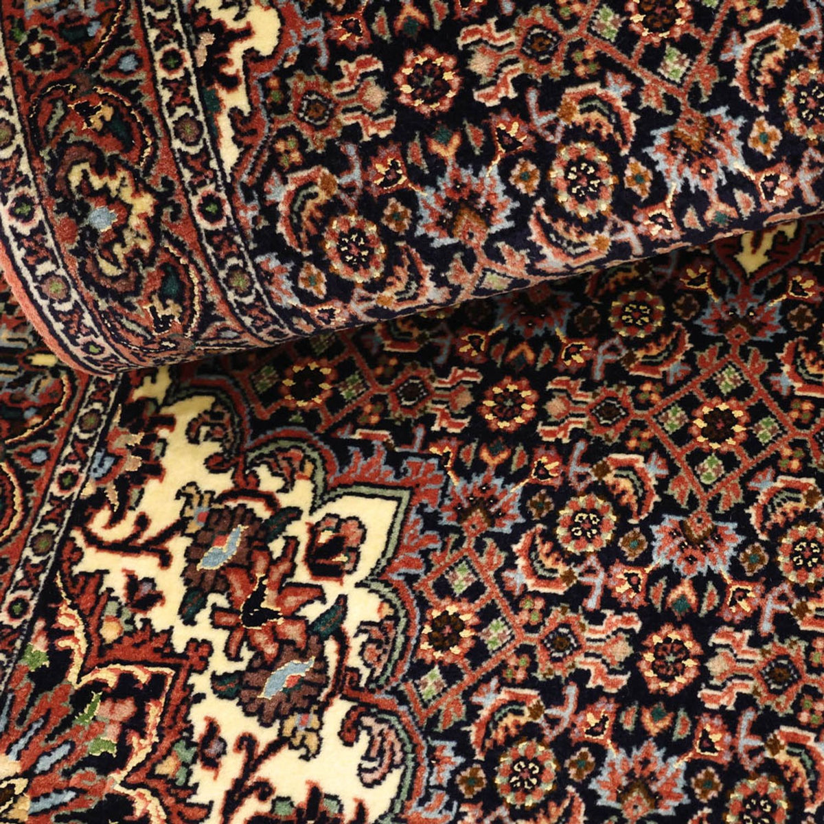 Dywan perski - Bijar - Royal - 137 x 70 cm - ciemna czerwień