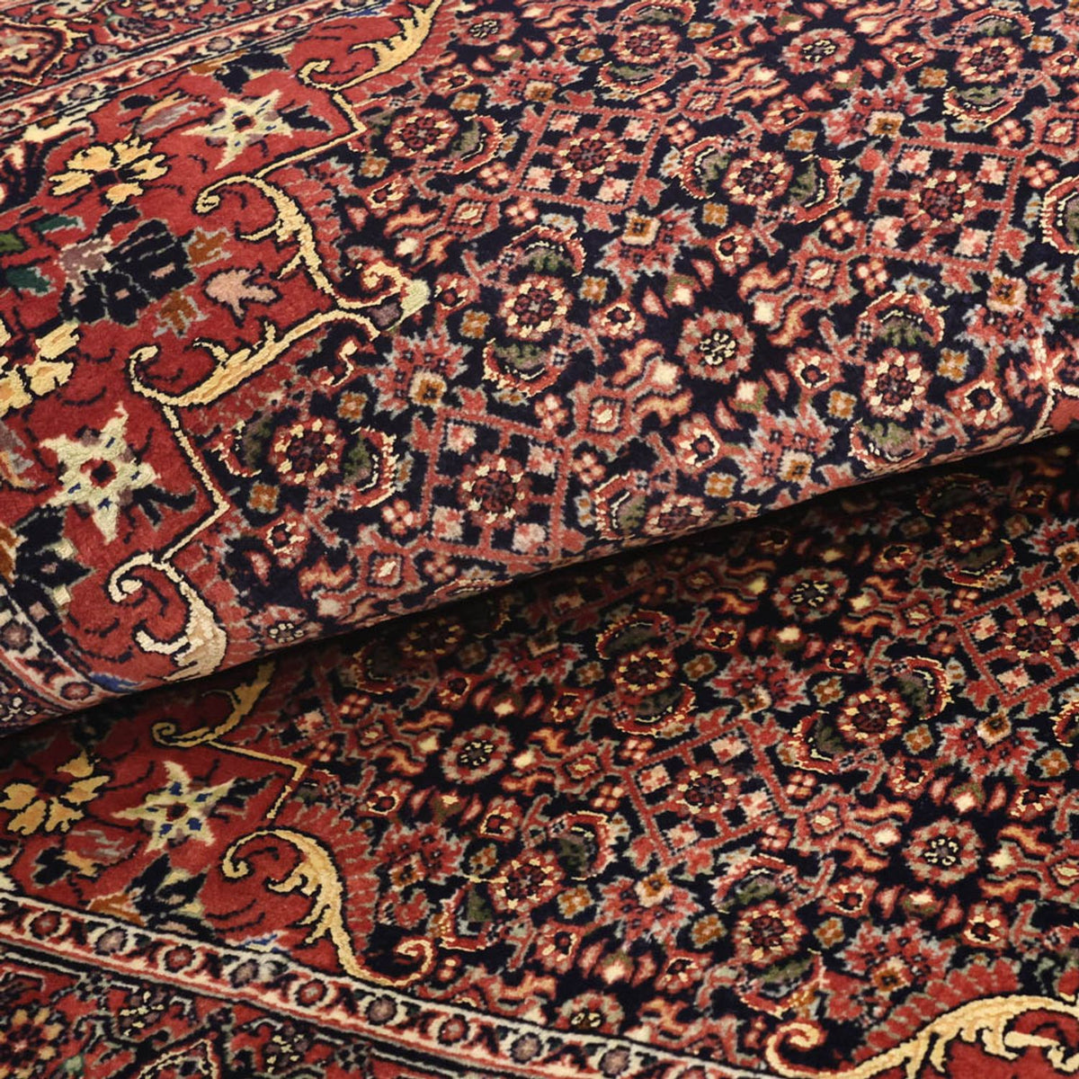 Dywan perski - Bijar - Royal - 147 x 91 cm - ciemna czerwień