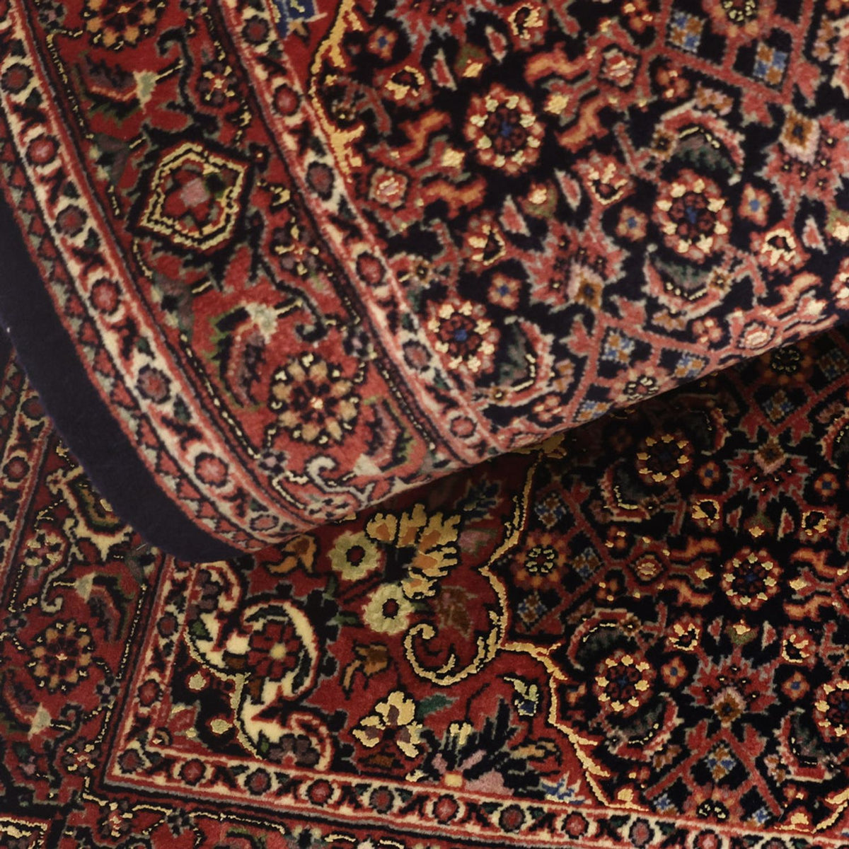 Dywan perski - Bijar - Royal - 140 x 70 cm - ciemna czerwień